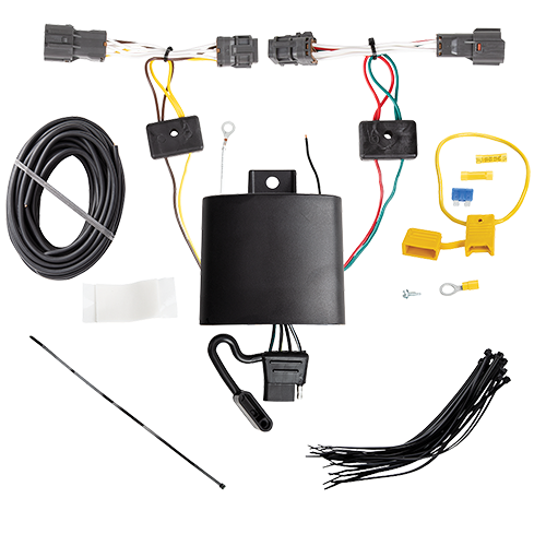 Se adapta al paquete de enganche de remolque KIA Soul 2020-2023 con cableado plano de 4 + soporte de bola con caída de 4" + bola de 2" + bola de 2-5/16" (excluye: modelos GT Turbo y EV) de Draw-Tite