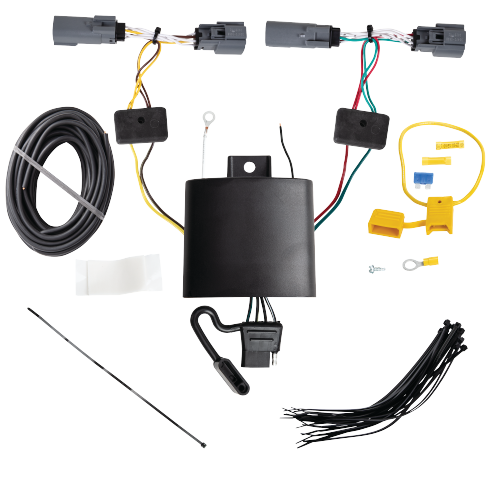 Se adapta al paquete de enganche de remolque Buick Encore GX 2020-2023 con cableado de 4 planos + kit de inicio táctico de enclavamiento con caída de 2" y bola de 2" + bloqueo táctico de hueso de perro + soporte de cableado de Draw-Tite