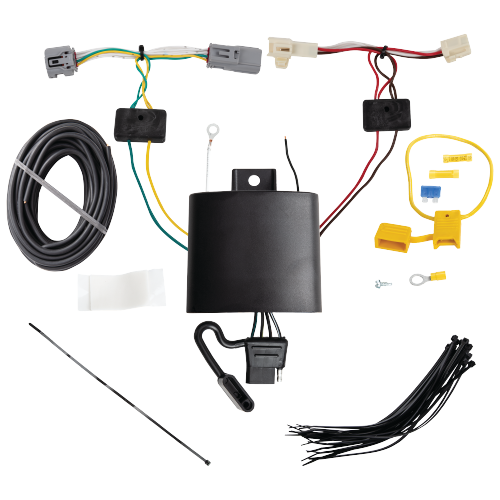 Se adapta al paquete de enganche de remolque Toyota Venza 2021-2023 con cableado plano de 4 + soporte de bola con caída de 4" + bola de 2-5/16" de Reese Towpower