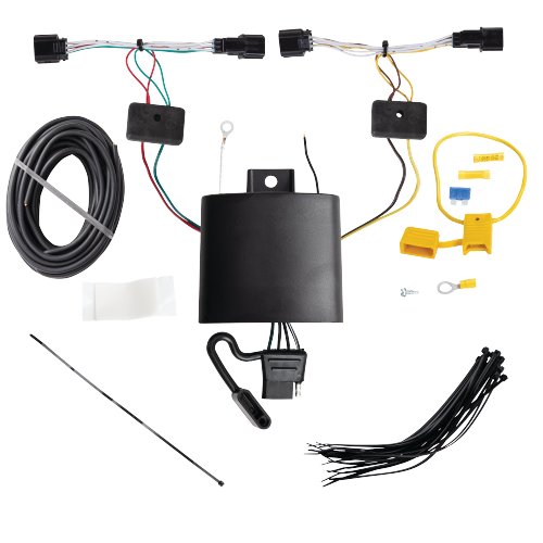 Fits 2021-2022 KIA Sorento Trailer Hitch Tow PKG w/ 4-Flat Wiring + Starter Kit Ball Mount w/ 2" Drop & 2" Ball By Reese Towpower