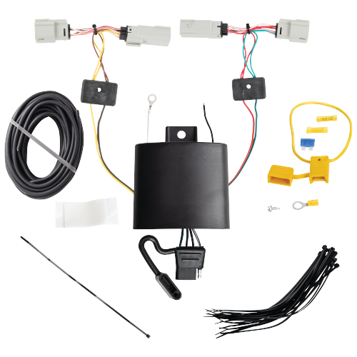 Se adapta al paquete de enganche de remolque Ford Bronco 2021-2023 con cableado plano de 4 + kit de montaje de bola de inicio con caída de 2" y bola de 2" + bola de 1-7/8" (para modelos con luces traseras LED) de Draw-Tite