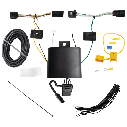 Se adapta a cableado RV de 7 vías Genesis GV70 2022-2023 + control de freno POD serie Pro + adaptador de cableado BC genérico + probador 2 en 1 y adaptador de 7 a 4 vías de Tekonsha