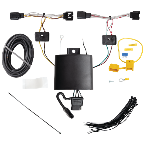 Se adapta al paquete de remolque de enganche de remolque Acura TLX 2021-2022 con arnés de cableado de 4 planos + barra de tracción + bola de 2" + cubierta de enganche de Draw-Tite