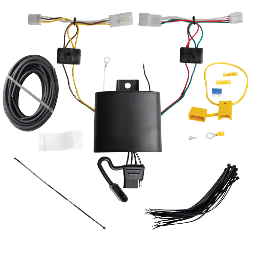 Fits 2019-2022 Lexus UX250h Trailer Hitch Tow PKG w/ 4-Flat Wiring Harness + Triple Ball Ball Mount 1-7/8" & 2" & 2-5/16" Trailer Balls + Pin/Clip + Wiring Bracket By Draw-Tite