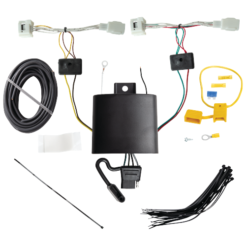Fits 2022-2023 Mazda CX-5 Trailer Hitch Tow PKG w/ 4-Flat Wiring Harness + Interlock Starter Kit w/ 2" Ball 1-1/4" Drop 3/4" Rise + Wiring Bracket (Excludes: Diesel Engine Models) By Reese Towpower