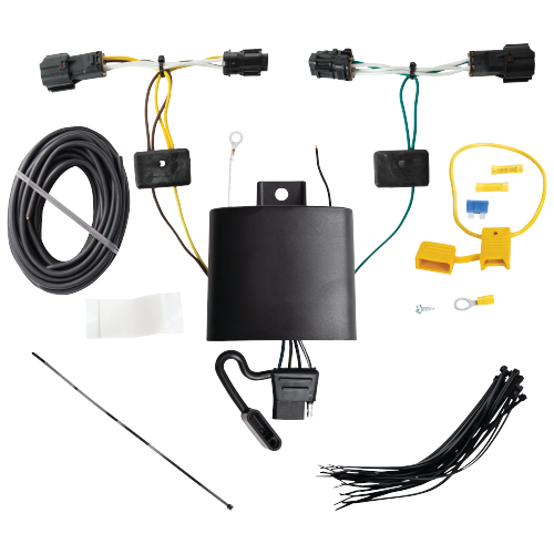 Fits 2022-2023 KIA EV6 Trailer Hitch Tow PKG w/ 4-Flat Wiring + Starter Kit Ball Mount w/ 2" Drop & 2" Ball + 1-7/8" Ball By Reese Towpower