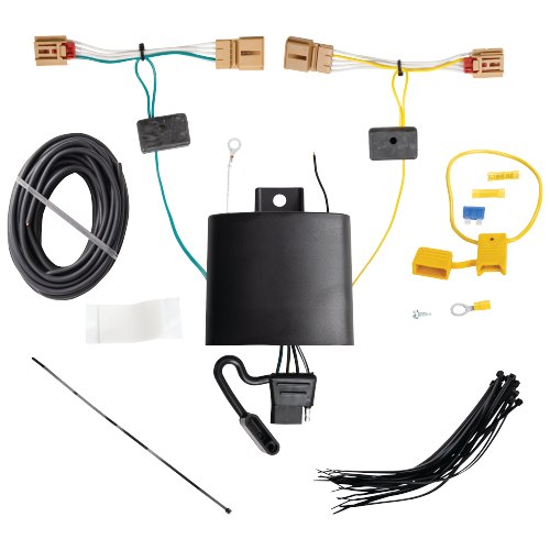 Se adapta al paquete de remolque de enganche de remolque Volkswagen Tiguan 2019-2023 con cableado plano de 4 + kit de inicio táctico de enclavamiento con caída de 3-1/4" y bola de 2" de Reese Towpower