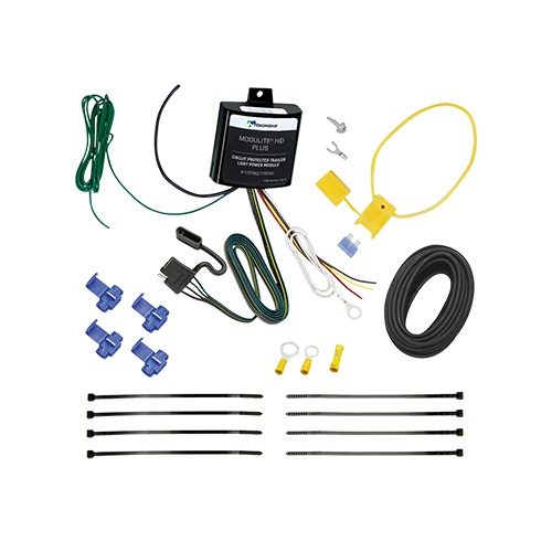 Se adapta al paquete de remolque con enganche de remolque Volkswagen ID.4 2021-2023 con arnés de cableado de 4 planos + soporte de bola de enganche de horquilla con bola de 2" + pasador/clip + soporte de cableado de Reese Towpower