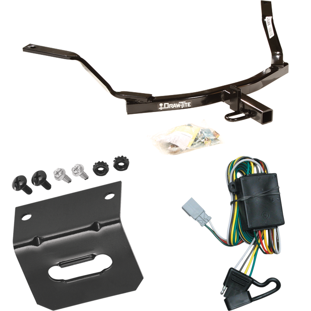 Fits 2001-2003 Acura CL Trailer Hitch Tow PKG w/ 4-Flat Wiring Harness + Bracket (For 3.2 Engine Models) By Draw-Tite