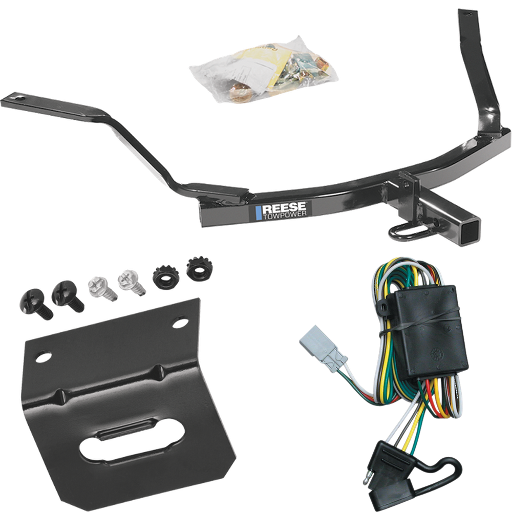 Fits 2001-2003 Acura CL Trailer Hitch Tow PKG w/ 4-Flat Wiring Harness + Bracket (For 3.2 Engine Models) By Reese Towpower