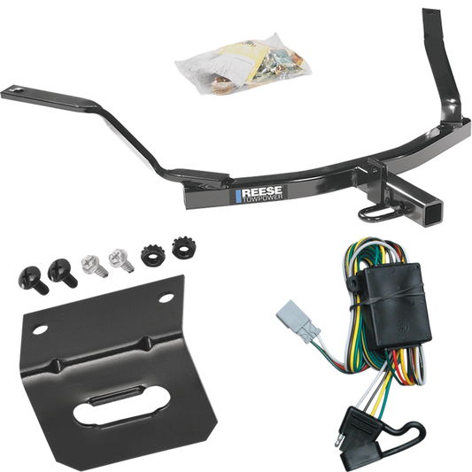 Fits 2001-2003 Acura CL Trailer Hitch Tow PKG w/ 4-Flat Wiring Harness + Bracket (For 3.2 Engine Models) By Reese Towpower