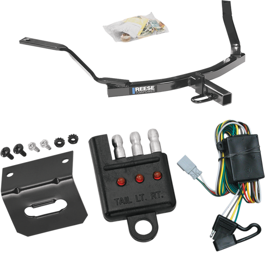 Fits 2001-2003 Acura CL Trailer Hitch Tow PKG w/ 4-Flat Wiring Harness + Bracket + Tester (For 3.2 Engine Models) By Reese Towpower