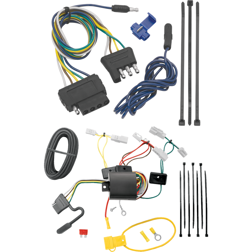 Fits 2014-2019 Toyota Corolla Vehicle End Wiring Harness 5-Way Flat (Excludes: Hatchback Models) By Tekonsha