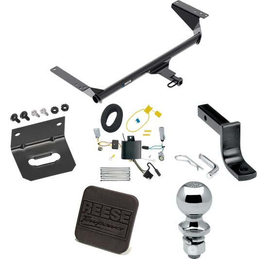 Se adapta al paquete de enganche de remolque Chrysler Grand Caravan 2022-2023 con arnés de cableado plano de 4 + barra de tracción + bola de 2" + soporte de cableado + cubierta de enganche (para modelos (solo Canadá)) de Reese Towpower