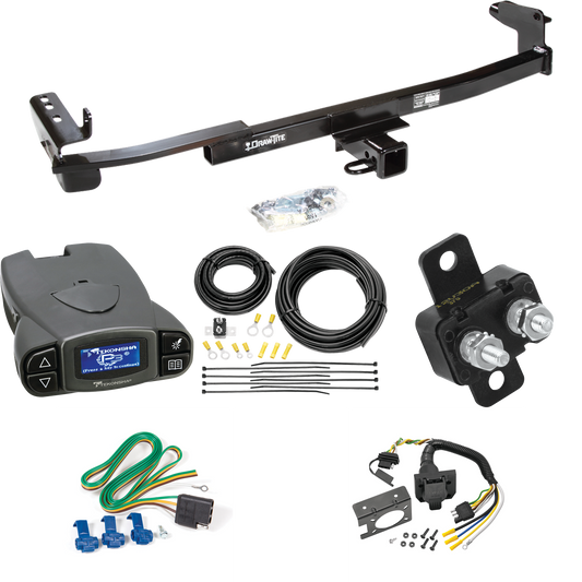 Se adapta al paquete de enganche de remolque Ford Taurus 2008-2009 con control de freno Tekonsha Prodigy P3 + cableado RV de 7 vías (para modelos sedán) de Draw-Tite