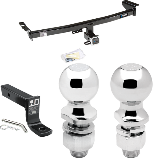 Fits 2003-2014 Volvo XC90 Trailer Hitch Tow PKG w/ Ball Mount w/ 4" Drop + 2" Ball + 2-5/16" Ball By Reese Towpower