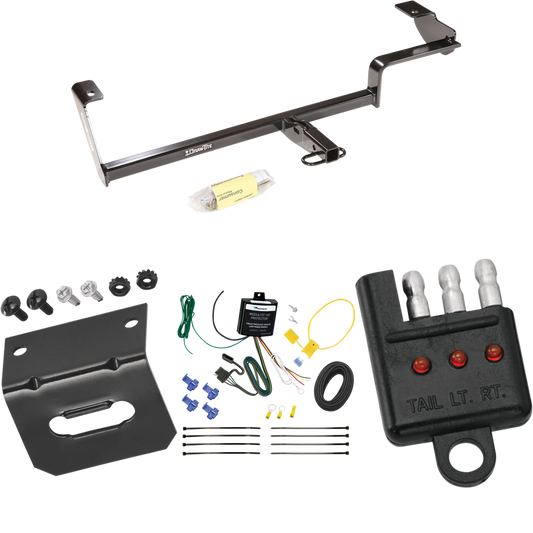 Fits 2006-2011 Acura CSX Trailer Hitch Tow PKG w/ 4-Flat Wiring Harness + Bracket + Tester (For (Canada Only) Models) By Draw-Tite