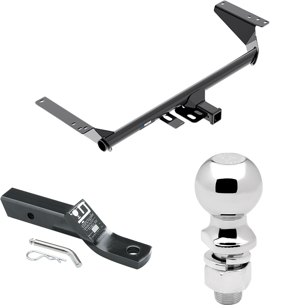 Fits 2017-2020 Chrysler Pacifica Trailer Hitch Tow PKG w/ Ball Mount w/ 2" Drop + 2-5/16" Ball (For Touring L Plus Models) By Reese Towpower