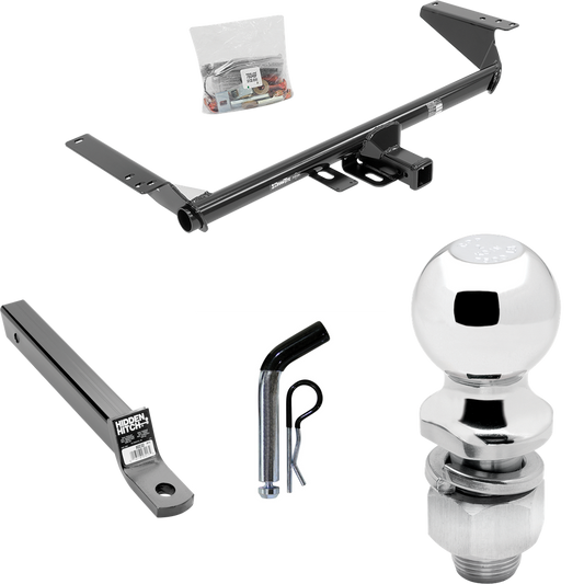 Fits 2022-2023 Chrysler Grand Caravan Trailer Hitch Tow PKG w/ Extended 16" Long Ball Mount w/ 2" Drop + Pin/Clip + 2" Ball (For (Canada Only) Models) By Draw-Tite