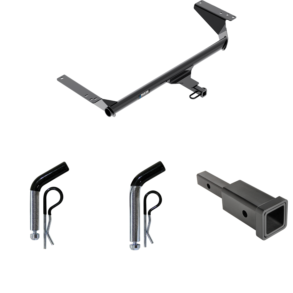 Fits 2022-2023 Chrysler Grand Caravan Trailer Hitch Tow PKG w/ Hitch Adapter 1-1/4" to 2" Receiver + 1/2" Pin & Clip + 5/8" Pin & Clip (For (Canada Only) Models) By Reese Towpower