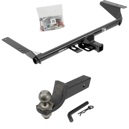 Fits 2020-2023 Chrysler Voyager Trailer Hitch Tow PKG + Interlock Tactical Starter Kit w/ 2" Drop & 2" Ball By Draw-Tite