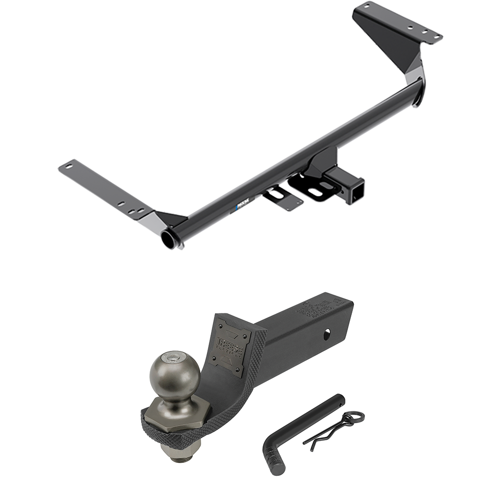 Fits 2020-2023 Chrysler Voyager Trailer Hitch Tow PKG + Interlock Tactical Starter Kit w/ 2" Drop & 2" Ball By Reese Towpower