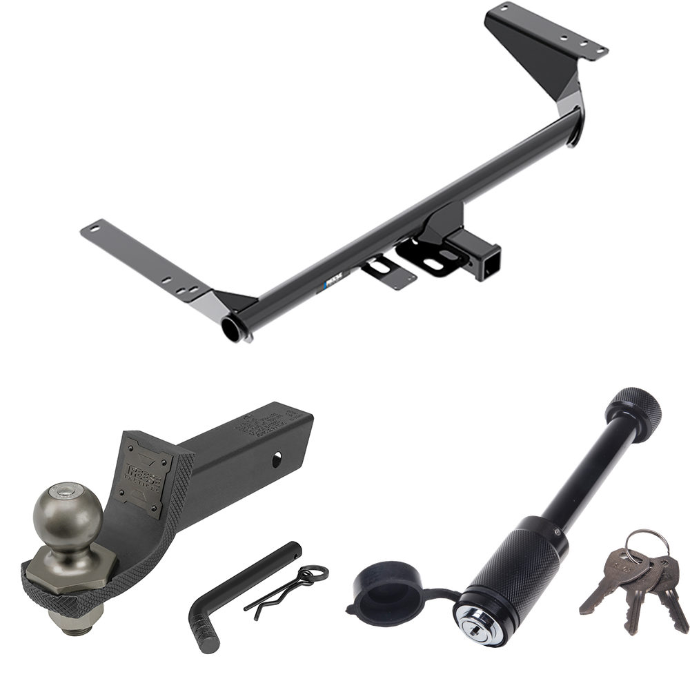 Fits 2021-2023 Chrysler Pacifica Trailer Hitch Tow PKG + Interlock Tactical Starter Kit w/ 2" Drop & 2" Ball + Tactical Dogbone Lock By Reese Towpower