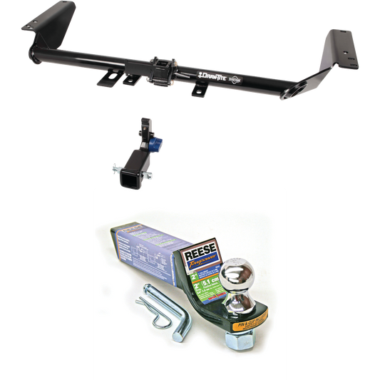 Fits 2017-2020 Chrysler Pacifica Trailer Hitch Tow PKG w/ Starter Kit Ball Mount w/ 2" Drop & 1-7/8" Ball (For Touring Models) By Draw-Tite