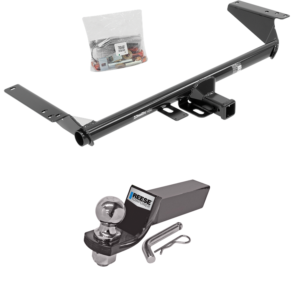 Fits 2017-2020 Chrysler Pacifica Trailer Hitch Tow PKG w/ Starter Kit Ball Mount w/ 2" Drop & 2" Ball (For Touring L Models) By Draw-Tite