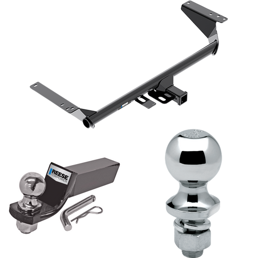 Fits 2020-2023 Chrysler Voyager Trailer Hitch Tow PKG w/ Starter Kit Ball Mount w/ 2" Drop & 2" Ball + 1-7/8" Ball By Reese Towpower