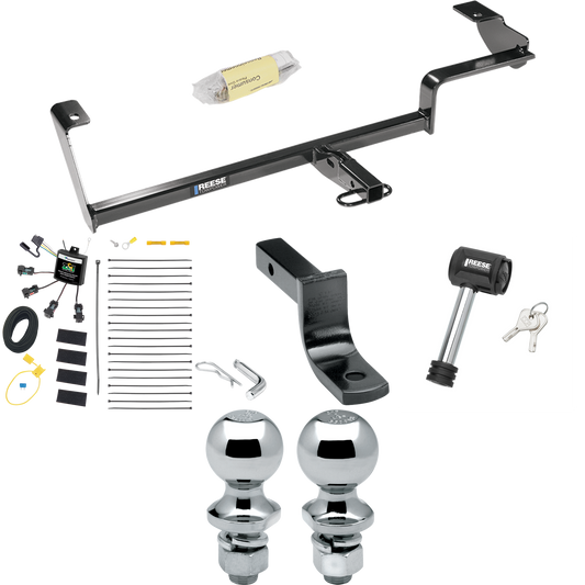 Se adapta al paquete de remolque con enganche de remolque Acura CSX 2006-2011 con arnés de cableado de 4 contactos planos "sin empalme" + barra de tracción + bola de 1-7/8" + 2" + bloqueo de enganche (para modelos (solo Canadá)) Reese Towpower