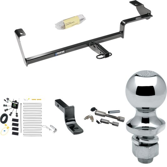 Fits 2006-2011 Acura CSX Trailer Hitch Tow PKG w/ 4-Flat Zero Contact "No Splice" Wiring Harness + Draw-Bar + 1-7/8" Ball + Dual Hitch & Coupler Locks (For (Canada Only) Models) By Reese Towpower