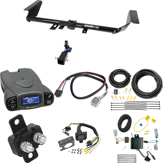 Fits 2017-2020 Chrysler Pacifica Trailer Hitch Tow PKG w/ Tekonsha Prodigy P3 Brake Control + Plug & Play BC Adapter + 7-Way RV Wiring (For LX Models) By Draw-Tite