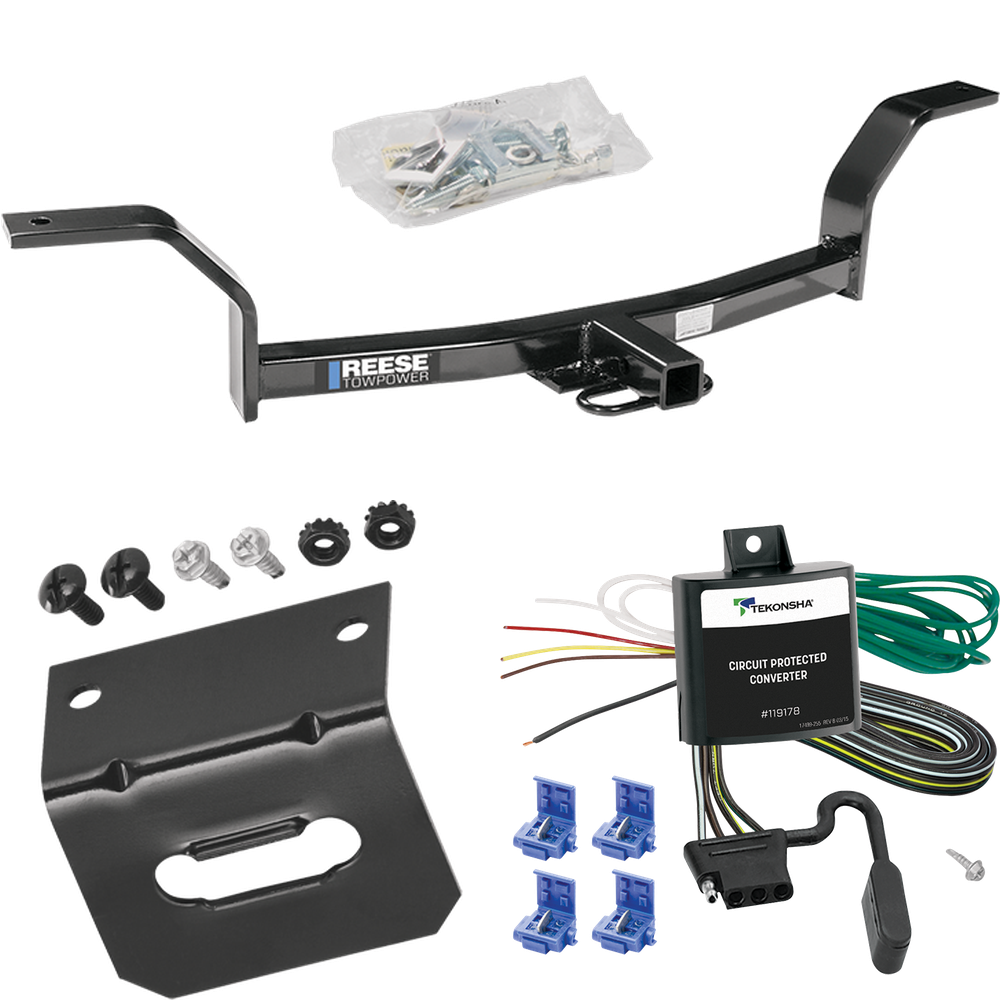 Fits 1997-2001 Acura EL Trailer Hitch Tow PKG w/ 4-Flat Wiring Harness + Bracket (For (Canada Only) Models) By Reese Towpower