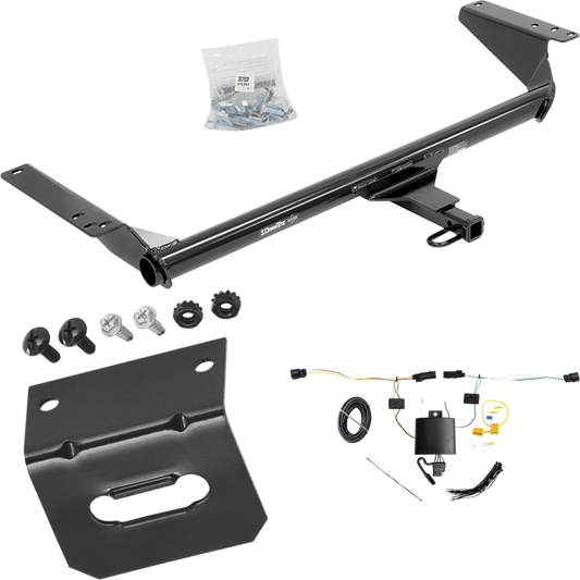 Fits 2021-2023 Chrysler Pacifica Trailer Hitch Tow PKG w/ 4-Flat Wiring Harness + Bracket (For Touring L Models) By Draw-Tite