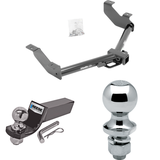 Fits 2014-2023 Ford Transit Connect Trailer Hitch Tow PKG w/ Starter Kit Ball Mount w/ 2" Drop & 2" Ball + 1-7/8" Ball By Draw-Tite