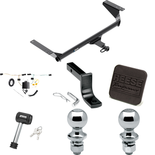 Fits 2021-2023 Chrysler Pacifica Trailer Hitch Tow PKG w/ 4-Flat Wiring Harness + Draw-Bar + 1-7/8" + 2" Ball + Hitch Cover + Hitch Lock (For Touring L Plus Models) By Reese Towpower