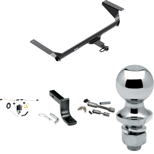 Fits 2021-2023 Chrysler Pacifica Trailer Hitch Tow PKG w/ 4-Flat Wiring Harness + Draw-Bar + 1-7/8" Ball + Dual Hitch & Coupler Locks (For LX Models) By Reese Towpower