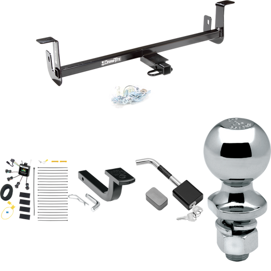 Se adapta al paquete de enganche de remolque Mazda 3 2010-2013 con arnés de cableado de 4 contactos planos "sin empalme" + barra de tracción + bola de 2" + bloqueo de enganche (para modelos Hatchback, con luces traseras LED Grand Touring) de Draw-Tite