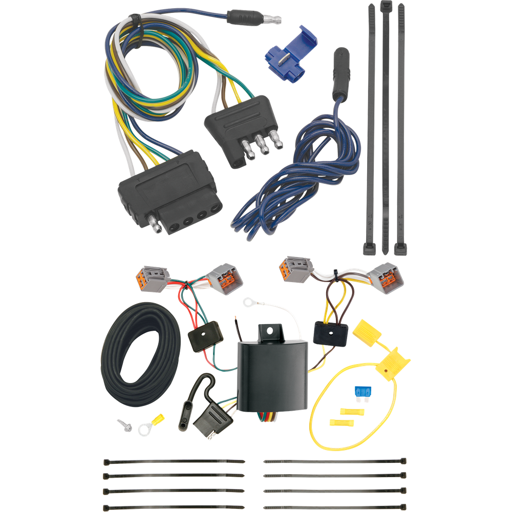 Fits 2014-2023 Ford Transit Connect Vehicle End Wiring Harness 5-Way Flat By Tekonsha