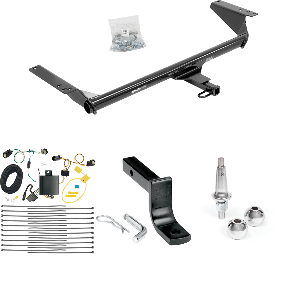 Se adapta al paquete de remolque con enganche para remolque Chrysler Pacifica 2017-2020 con arnés de cableado de 4 planos + barra de tracción + bolas intercambiables de 1-7/8" y 2" (para modelos Touring L) de Draw-Tite