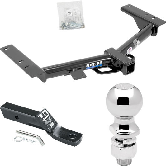 Fits 2015-2023 Ford Transit-350 Trailer Hitch Tow PKG w/ Ball Mount w/ 2" Drop + 2-5/16" Ball (For Single Rear Wheel w/148" Wheelbase, Except Cab & Chassis and the Cutaway Models) By Reese Towpower