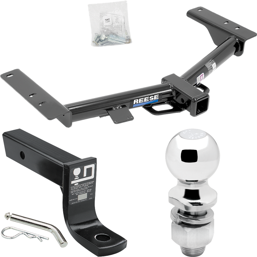 Fits 2015-2023 Ford Transit-150 Trailer Hitch Tow PKG w/ Ball Mount w/ 4" Drop + 2" Ball (Excludes: Cab & Chassis and the Cutaway Models) By Reese Towpower