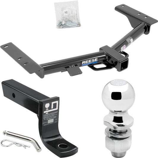 Fits 2015-2023 Ford Transit-150 Trailer Hitch Tow PKG w/ Ball Mount w/ 4" Drop + 2" Ball (Excludes: Cab & Chassis and the Cutaway Models) By Reese Towpower