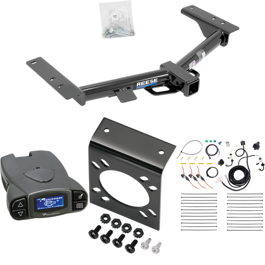 Fits 2015-2023 Ford Transit-350 Trailer Hitch Tow PKG w/ Tekonsha Prodigy P3 Brake Control + 7-Way RV Wiring (For Single Rear Wheel w/148" Wheelbase, Except Cab & Chassis and the Cutaway Models) By Reese Towpower