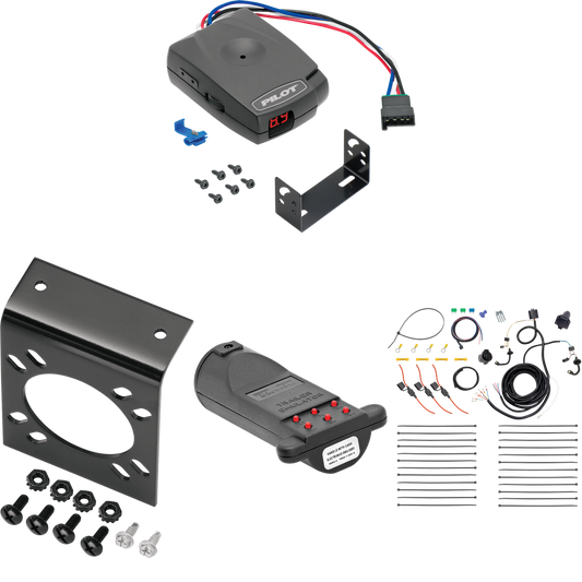 Fits 2015-2023 Ford Transit-350 7-Way RV Wiring + Pro Series Pilot Brake Control + 7-Way Tester and Trailer Emulator (For Single Rear Wheel Models) By Tekonsha