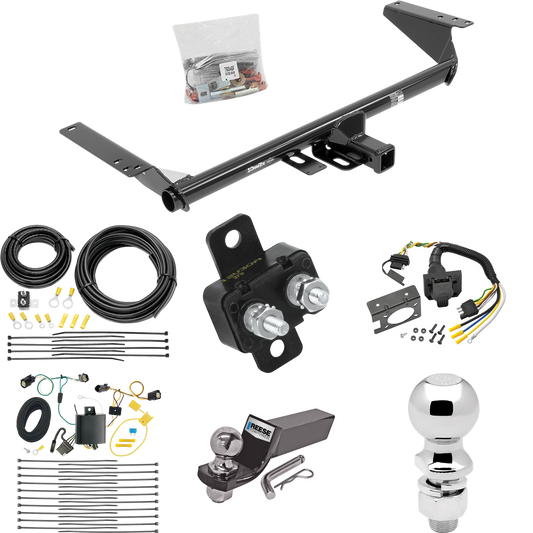 Se adapta al paquete de enganche de remolque Chrysler Pacifica 2017-2020 con cableado RV de 7 vías + bola de 2" y 2-5/16" + soporte de caída (para modelos Touring L) de Draw-Tite