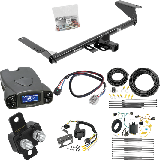 Fits 2017-2020 Chrysler Pacifica Trailer Hitch Tow PKG w/ Tekonsha Prodigy P3 Brake Control + Plug & Play BC Adapter + 7-Way RV Wiring (For Touring L Plus Models) By Draw-Tite