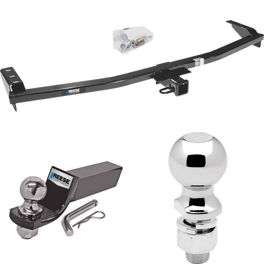 Fits 2003-2008 Honda Pilot Trailer Hitch Tow PKG w/ Starter Kit Ball Mount w/ 2" Drop & 2" Ball + 2-5/16" Ball By Reese Towpower