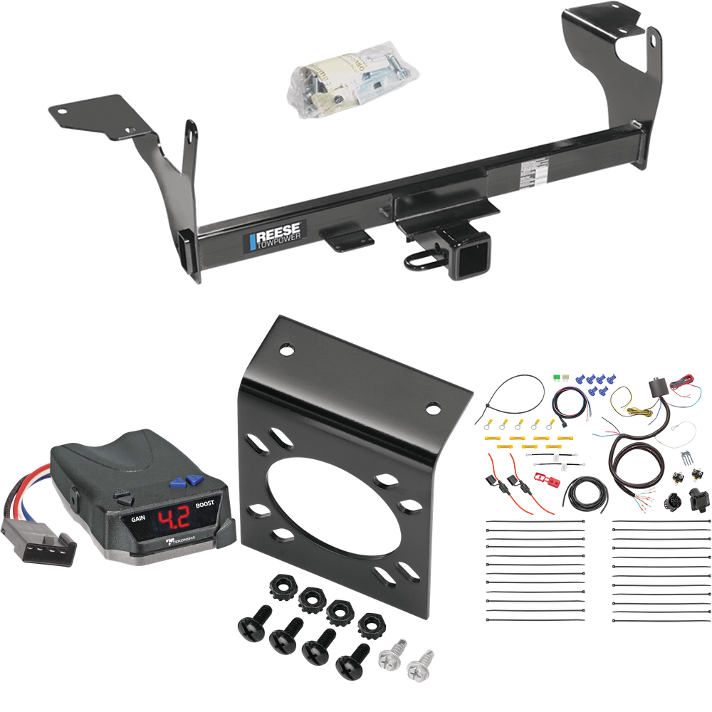 Fits 2010-2017 Volvo XC60 Trailer Hitch Tow PKG w/ Tekonsha BRAKE-EVN Brake Control + 7-Way RV Wiring By Reese Towpower